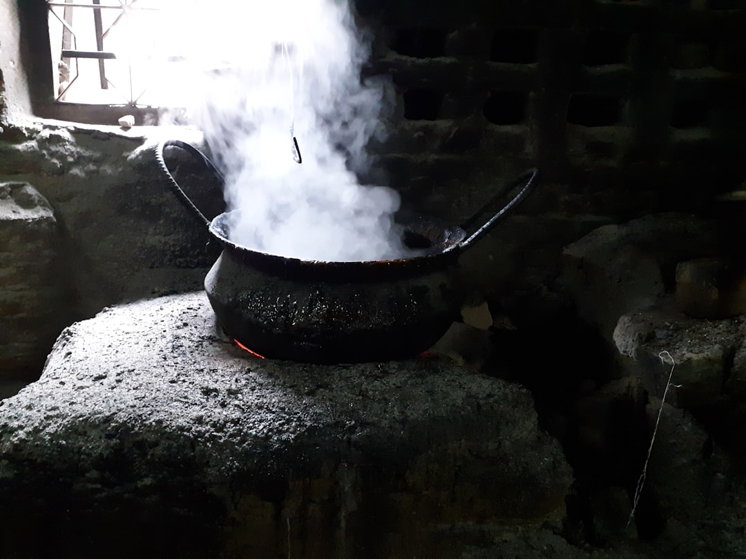 Traditional lamb roast on spit, a Lika regional specialty