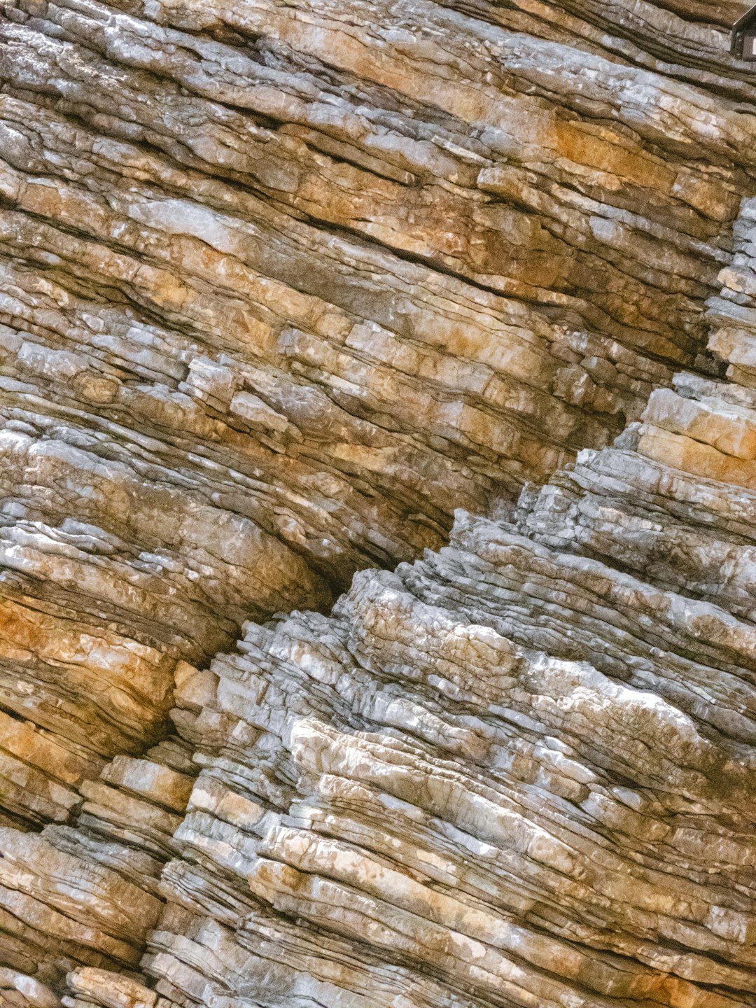 Dramatic landscape showing geological forces of nature